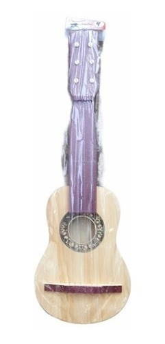 Imagen 2 de 3 de Guitarra De Juguete De Madera Grande Infantil