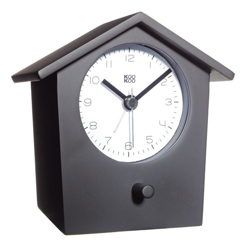 Kookoo Earlybird Negro Reloj Despertador Cancion Pajaro Gong