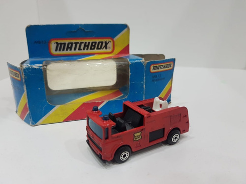 Matchbox 1/64 Mb13 Camión Bomberos Con Snorkel 1981