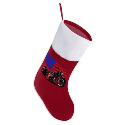 Chopper Bandera Americana Calcetines Navidad Personalizados.