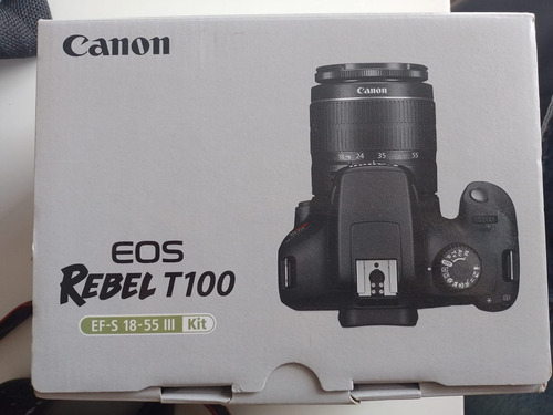 Cámara Canon Eos T100 Premium Kit 18-55 Mm Lente Negro (Usado)