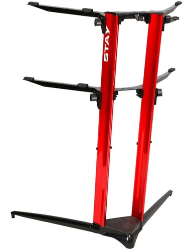 Imagem 5 de 6 de Suporte Stay Para Piano Digital 1200/2 Aluminio Vermelho