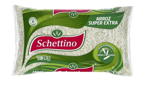 Schettino Arroz Super Extra Grano Largo Seleccionado 1kg