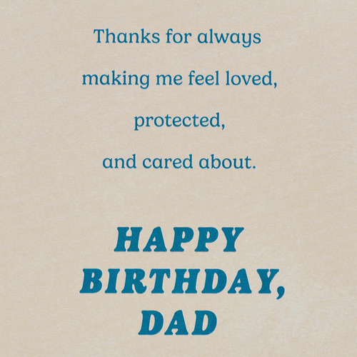 Tarjeta De Cumpleaños Para Papá De Hija Never Stop Looking O