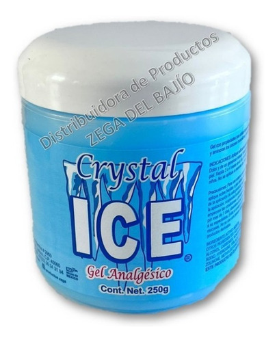  Crystal Ice Gel AnaLGésico 250g Golpes, Torceduras, Esguince
