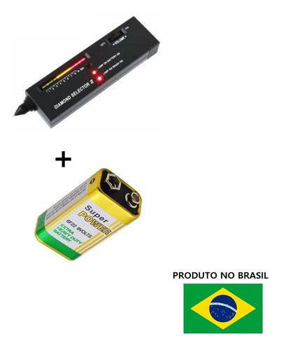 Testador Diamante Brilhante Selector 2 Alta Precisao Bateria Preto