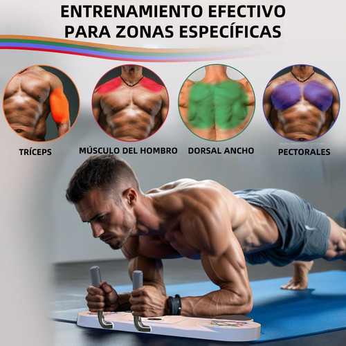 Barras Push Up Tabla Para Lagartijas Ajustable Cronometro