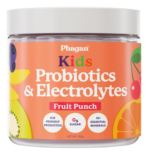 Phagan Polvo Probiótico Y Electrolitos Para Niños - Polvo El