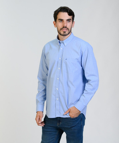 Camisa Cuadros Hombre Brooksfield Regular Fit Bolsillo 3581b