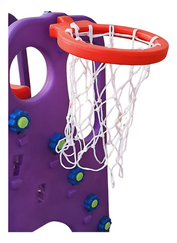 Playground 3 Em 1 | Escorregador + Balanço + Cesta Infantil