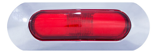 Plafón Lateral Lente Rojo 2 Leds + Luz Gel 12-24 V Tunelight
