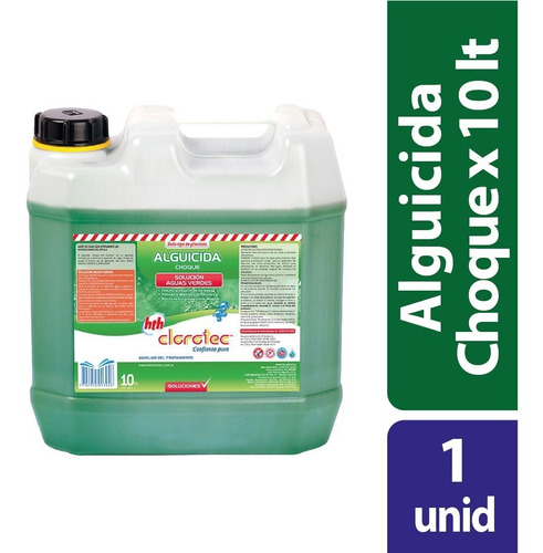 Imagen 2 de 9 de Alguicida Choque Clorotec 10lts Limpieza Piscina