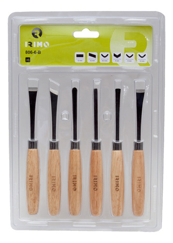 Set Juego Formones 6 Pzs Para Talla Irimo 806-6-b Mafacha