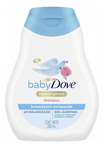 Shampoo Baby Dove Humectacion Enriquecida 200ml