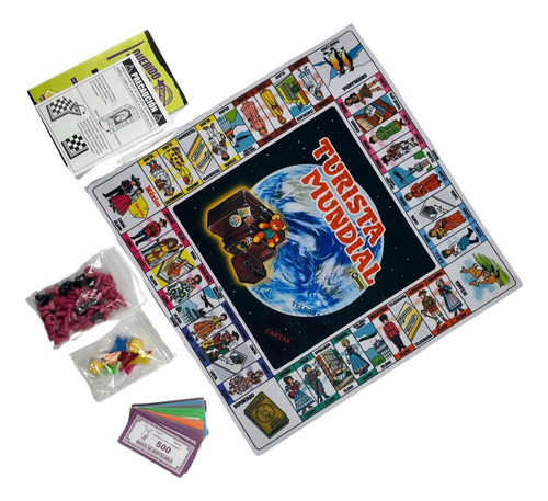 Turista Mundial Retro Tablero Neopreno Playmate Montecarlo