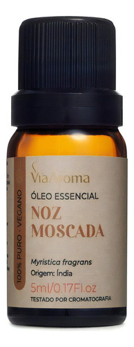 Óleo Essencial Noz Moscada 100% Natural Via Aroma 5ml