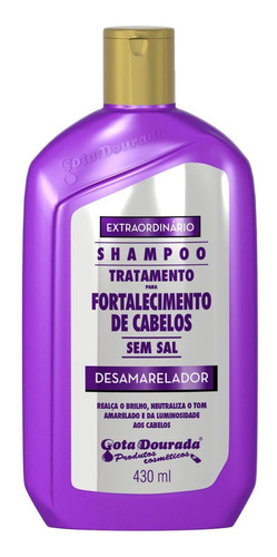 Kit Shampoo E Condicionador Desamarelador Gota Dourada
