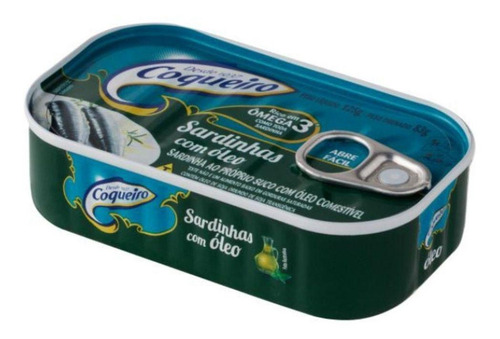 Sardinha Em Óleo Coqueiro Lata 125g - Kit Com 06 Unidades