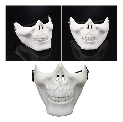 Máscara De Esqueleto De Máscara De Cráneo De Amosfun 2 Pcs M