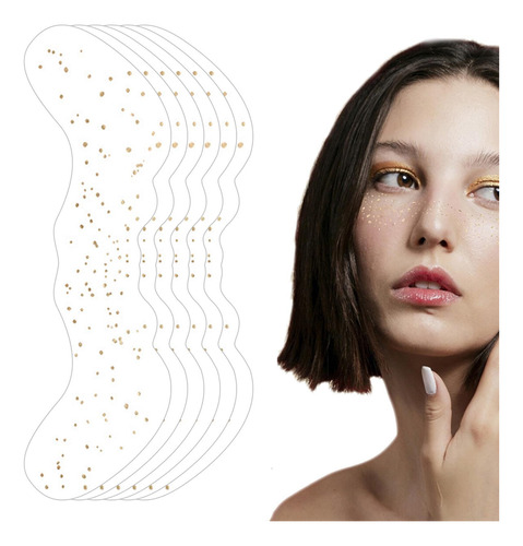 Parche Facial Con Purpurina Maquillaje Con Motas Ntes Maquil