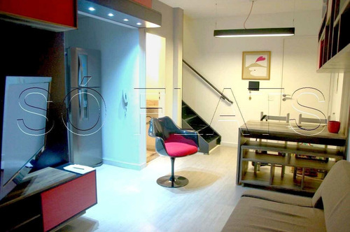 Imagem 2 de 15 de Blue Loft Apartamento Duplex Completo Na Vl Nova Conceição E Com Uma Estrutura De Lazer Incrível - Sf38674