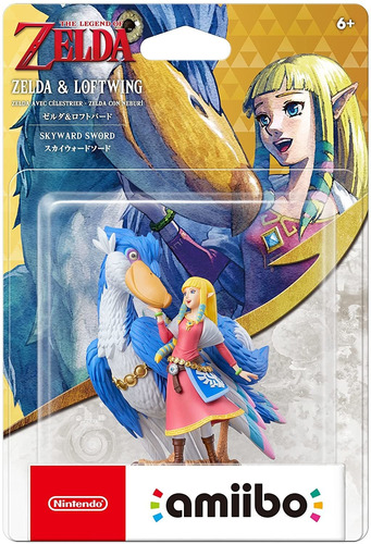 Figura Amiibo Zelda & Loftwing - Skyward Sword - Original