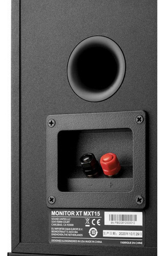 Estantería Polk Audio Monitor Xt15 Par, color negro medianoche