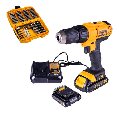 Taladro Atornillador Dewalt Dcd771c2 +set 37 Para Atornillar