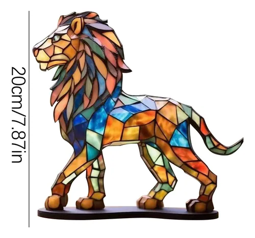Z Decoración De Escritorio Con Animales De Metal Grafiti,