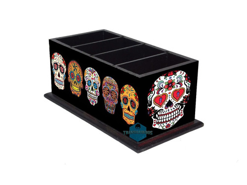 Imagem 1 de 1 de Porta Controle Caveira Mexicana Modelo 6 - Pronta Entrega