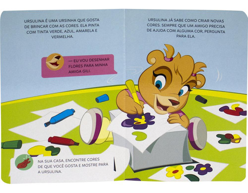 Livro + Fantoche Amigos da Escolinha: Ursulina, fazendo arte (Escolinha Todolivro), de Santos, Suelen Katerine A.. Editorial Todolivro Distribuidora Ltda., capa dura em português, 2022