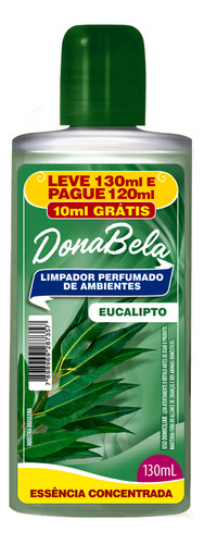 Limpador Perfumado Concentrado Donabela 130ml Frescor 12 Un