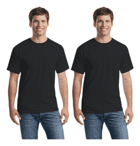 2 Pack Playera Gildan Caballero Cuello Redondo Mod 5000