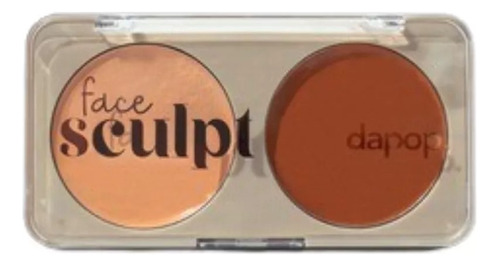 Crema Duo De Contorno Dapop Suave Face Sculpt Larga Duracion Tono del maquillaje Medium