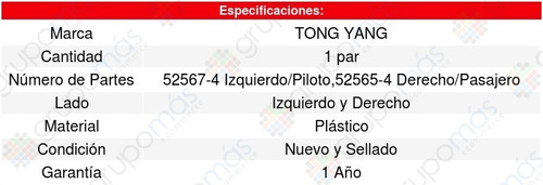 Par Tolvas/loderas Salpicaderas Audi A4 09/12 Tong Yang