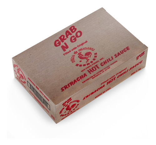 Caja Sriracha Salsa Picante Huy Fong Sobre 200 Pz De 7g C/u