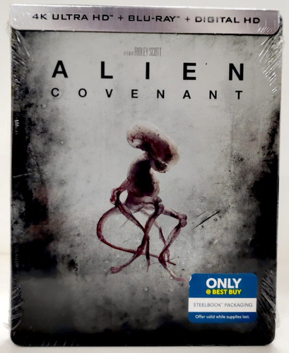 Steelbook Alien Covenant (4k Uhd + Blu Ray + Dc)