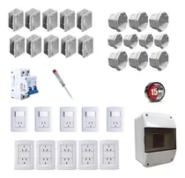 Comprar Kit Pro1 Instalacion Electrica Domiciliaria Caja Pvc Termica