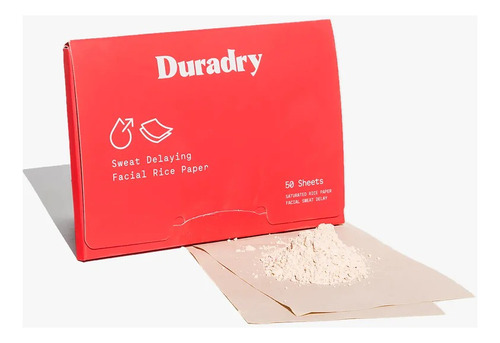 Duradry Papel De Arroz Facial Que Retrasa El Sudor Facial 