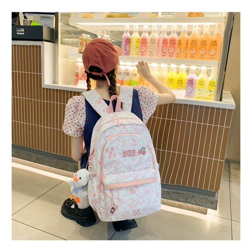 Linda Mochila Simple Y Fresca For Estudiantes De Secundaria