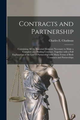 Libro Contracts And Partnership: Containing All The Essen...