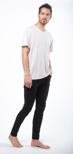 Jean Skinny Color Negro Hombre - Mizu