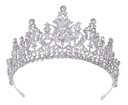 Corona De Reina Dorada Para Mujer, Cristal De Circón, Prince