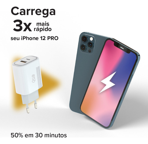 Carregador Turbo I2go 1 Saída Usb-c 20w + Saída 1 Usb-a 18w