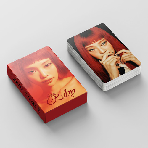 55-bp Tinta Rosa-tarjeta Ruby Like Jennie Jin Jinnie