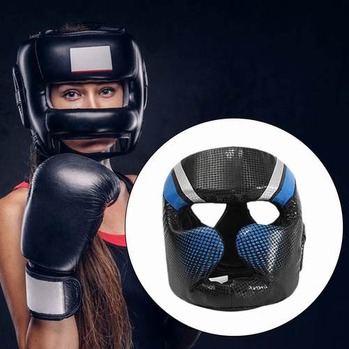 Equipo De Protección Para Casco De Boxeo, Cubierta Azul L