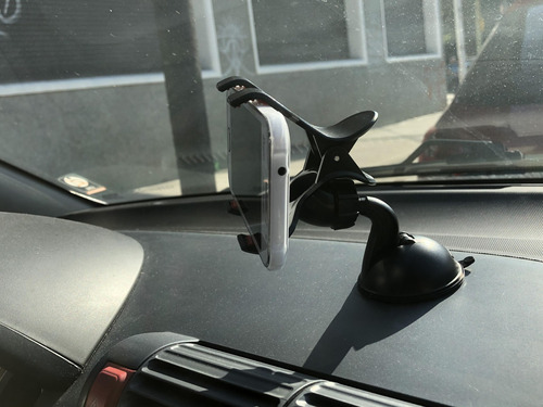 Imagen 4 de 9 de Porta Celular Soporte Auto Tipo Pinza Y Sopapa Tablero Ganch