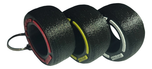 Llavero Neumaticos Pirelli F1 Set 3 Llaveros