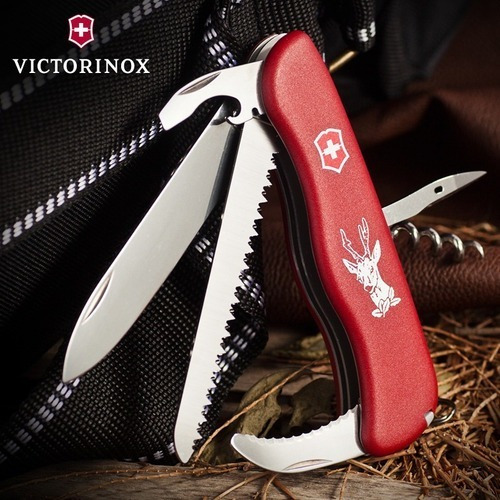 Imagen 3 de 3 de Navaja Victorinox Hunter Red 12 Fun 0.8573