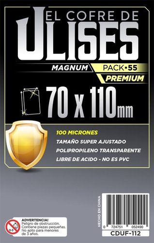Protectores 70x110mm (100 Micr) Cofre De Ulises X55